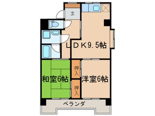 坂井戸マンションの物件間取画像